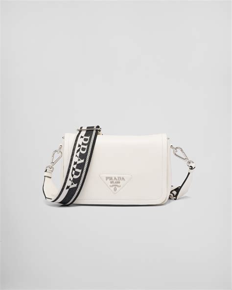 prada white purse with drawstring|prada white shoulder bag.